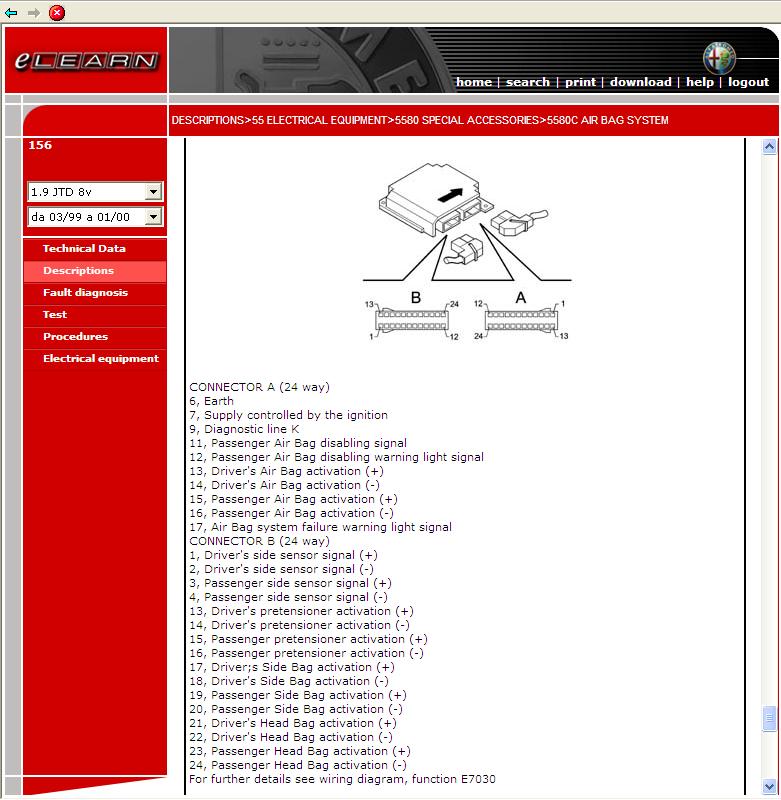 Alfa Romeo 156 airbag pinout 2 way connector.JPG