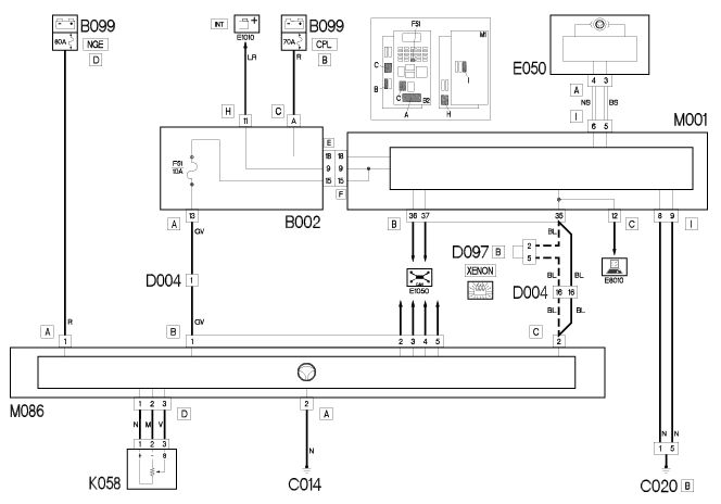 Power steering electric schema Fiat Croma (194)